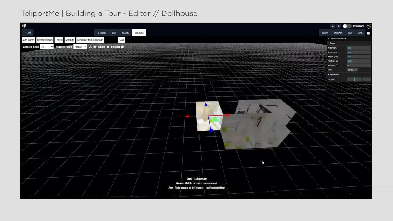 Finalizing the Dollhouse view