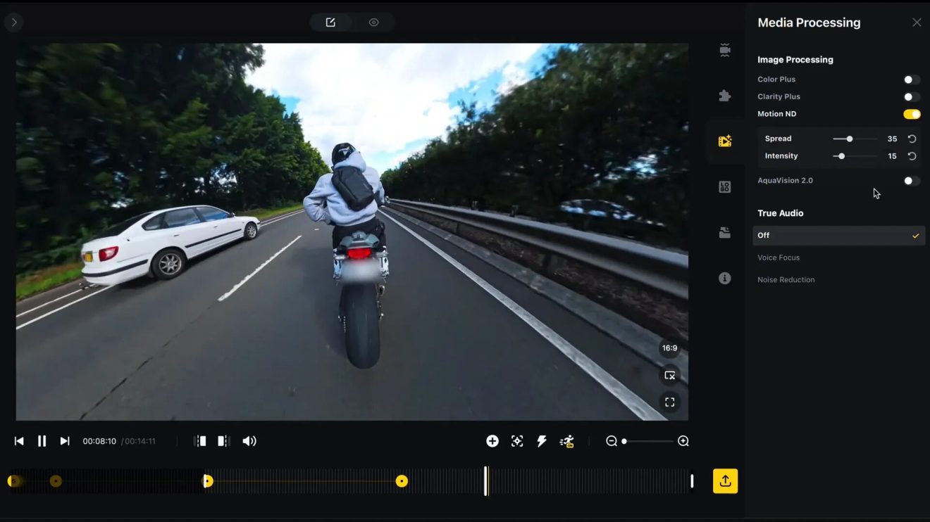Insta360 X4 mounted securely on the bike
