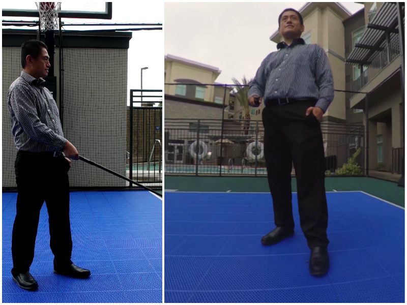 Low angle push in / push out (travel in / travel out)