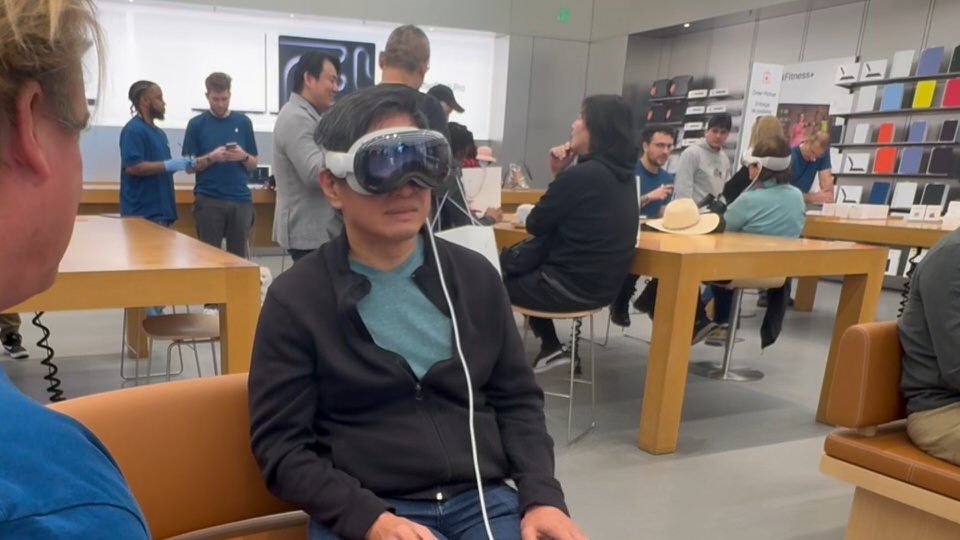 I was able to try the Vision Pro on launch day
