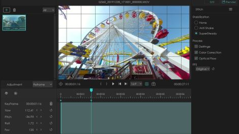 Qoocam Studio keyframing