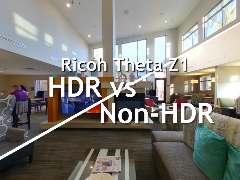 Theta Z1 HDR vs Non-HDR comparison